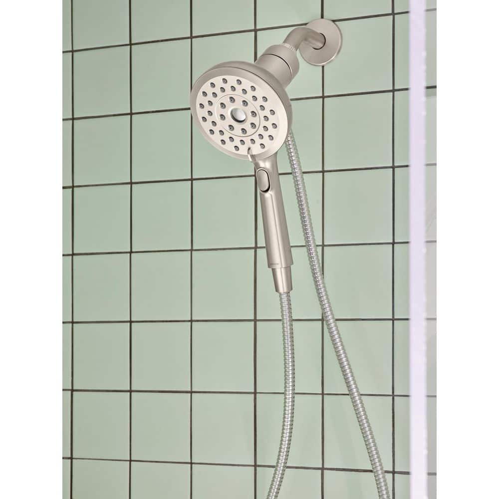 Verso Brushed Nickel Handheld Shower with Magnetix Docking