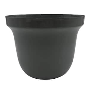 9 in. Modern Decorative Iron Pot in Gray