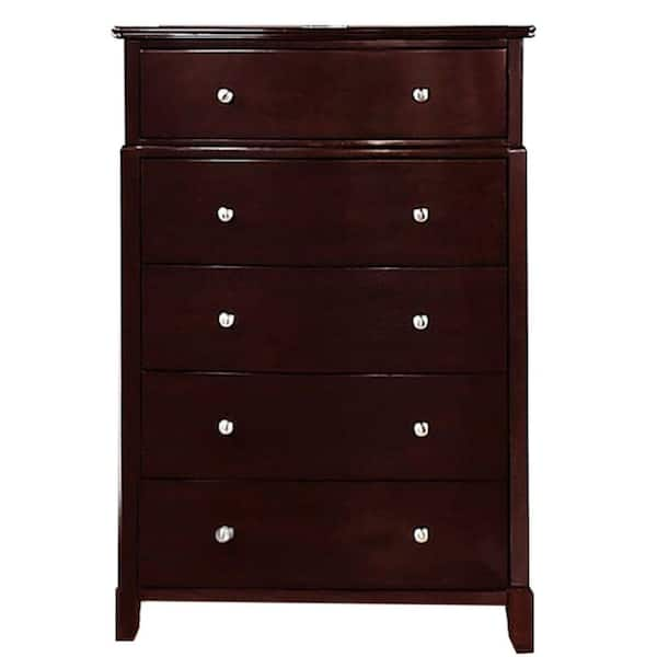 Benjara 17 In. Brown 6-Drawer Wooden Dresser Chest Of Drawers BM299084 ...