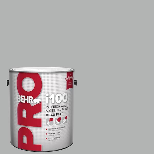 BEHR PRO 1 gal. #PPU26-08 Silverstone Dead Flat Interior Paint
