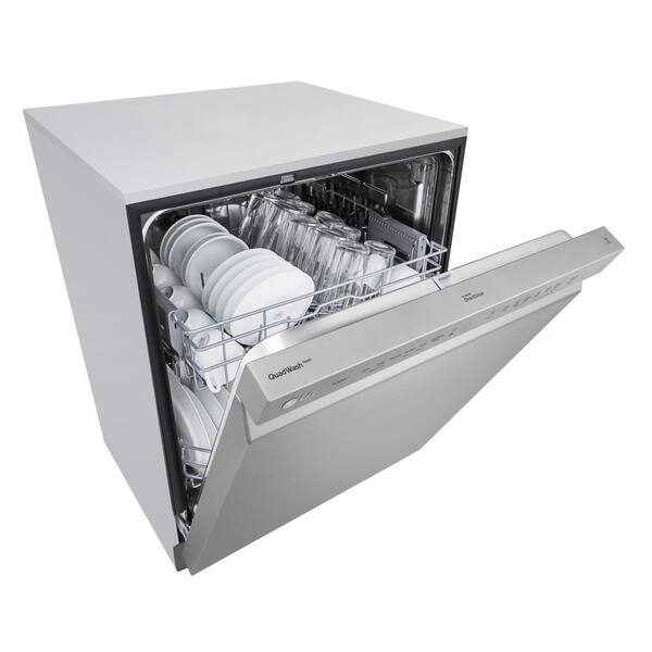 LG 24 in. Stainless Steel Front Control Built-In Dishwasher with Stainless  Steel Tub, Quadwash, Dynamic Dry, ADA, 48 dBA ADFD5448AT - The Home Depot