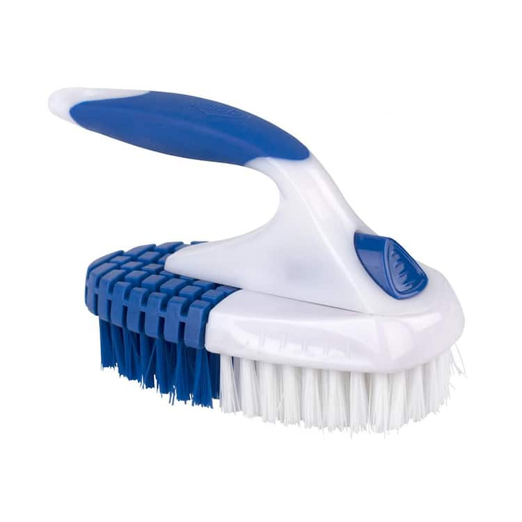 Clorox Brush 3 in. Iron Handle Flex Scrub Brush (1-Pack)