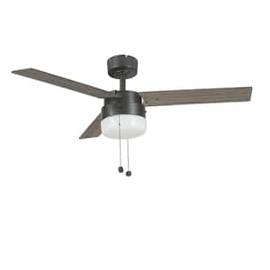 Montgomery II 44 in. Indoor Oil Rubbed Bronze Ceiling Fan with Light Kit