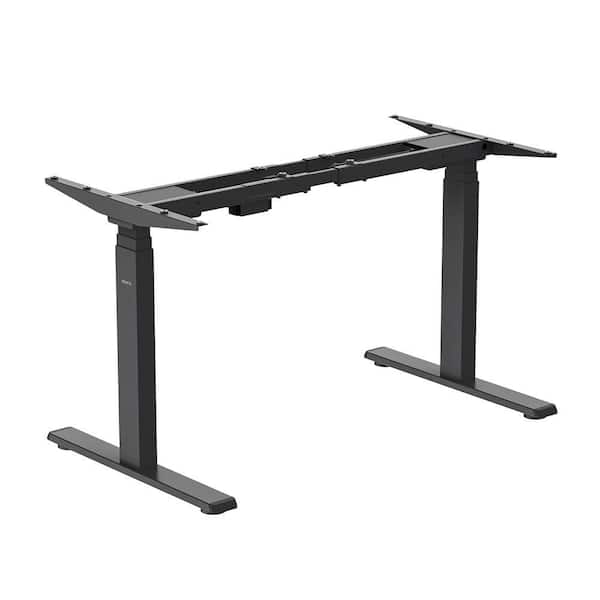 66 in. Dual-Motor, 3-Stage Electric Standing Desk Frame-Black