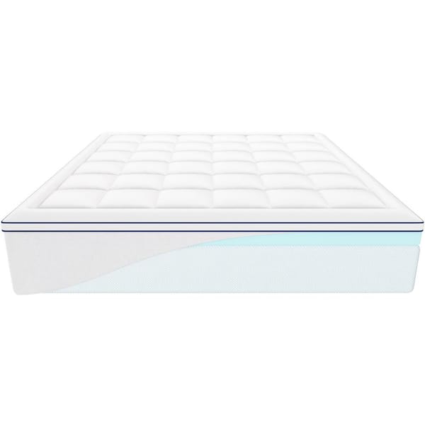 Mattress Topper King Size 4in. Thickness Memory Foam Fiber Fill Detachable Ergonomically Designed for Hot Sleepers