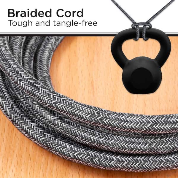 Braided Cord Cover: You'll need: - 1 skeen of yarn - an extension cord or  cord of an electric item - tweezers