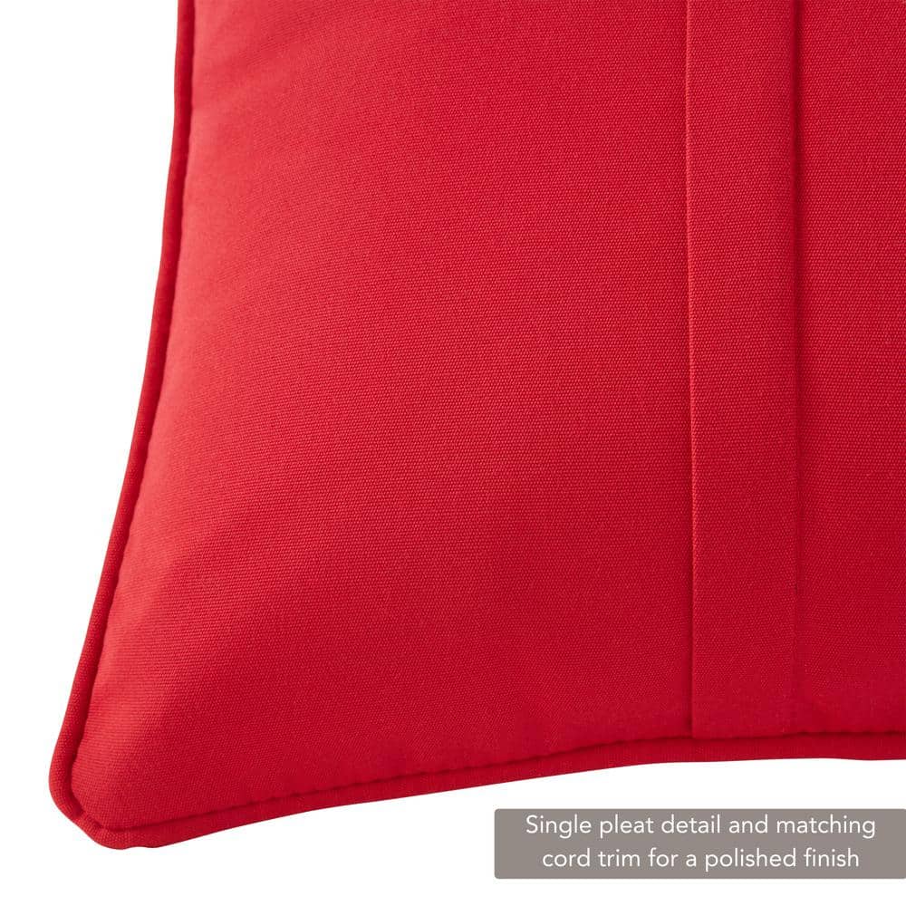 Jockey Red Sunbrella Outdoor Rectangle Throw Pillow Set