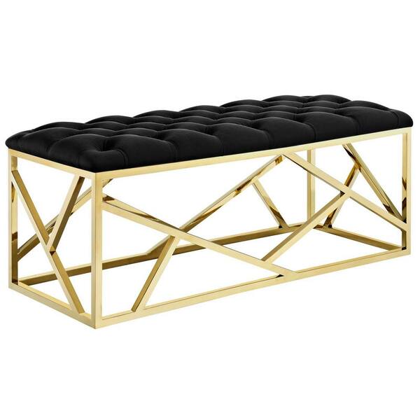 MODWAY Gold Black Intersperse Bench