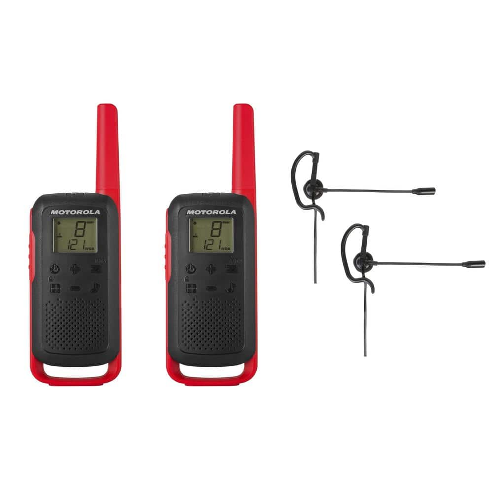 MOTOROLA SOLUTIONS Talkabout T210 Way Radio Bundle with Single Ear Boom  Microphone T210-BNDL-1 The Home Depot