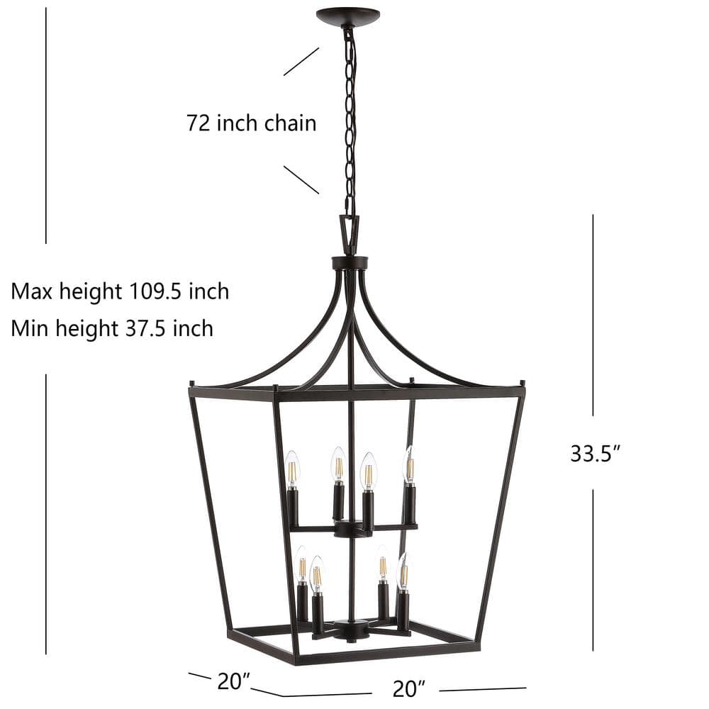 Vallor 8-Light Oil Rubbed Bronze LED Pendant