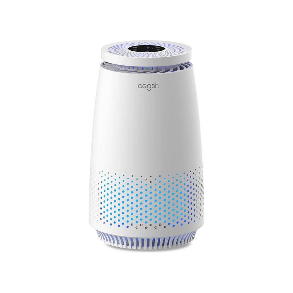 Bedroom Air Purifier 3-in-1 HEPA 250 sq ft; Pets Dander, Dust, Pollen; Sleep Mode; 12H Timer; White price history on PriceWatchPro