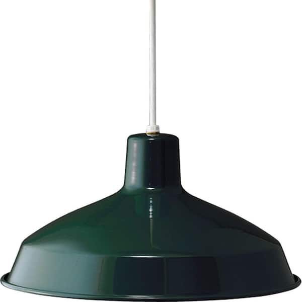1-Light Dark Green Pendant