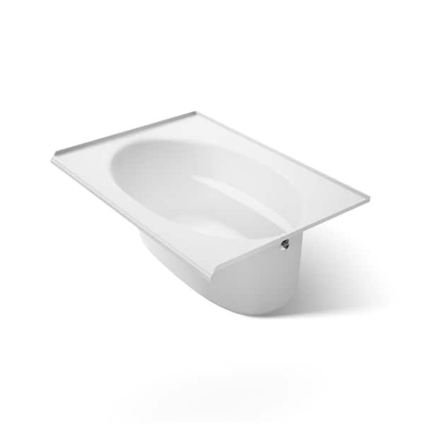 KOHLER Windward 60 in. x 42 in. Rectangular Soaking Bathtub with Right-Hand Drain in White