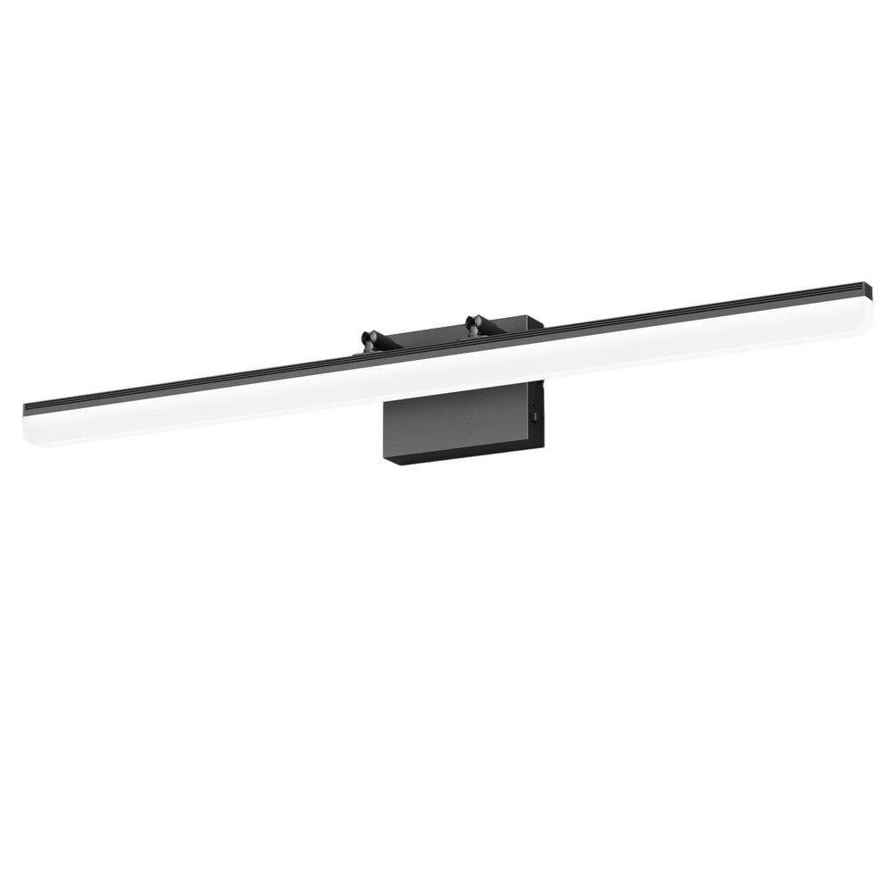 31.7 in. 1 Light Black LED Bathroom Vanity Light Bar with 5-CCT Adjustable Switch Acrylic Lampshade price history on PriceWatchPro