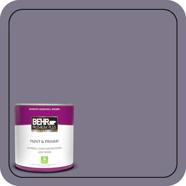BEHR PREMIUM PLUS 1 qt. #N560-5 Solitaire Eggshell Enamel Low Odor Interior Paint & Primer