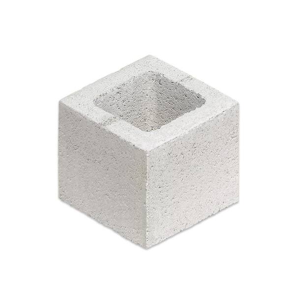 8 in. x 8 in. x 8 in. Concrete Half Block 088H - The Home Depot