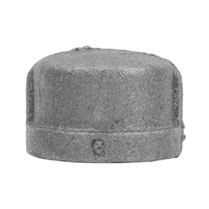 3/8 in. Black Malleable Iron Cap Fitting