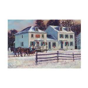 Unframed Home Jerry Cable 'Christmas In The Crossing' Photography Wall Art 30 in. x 47 in.