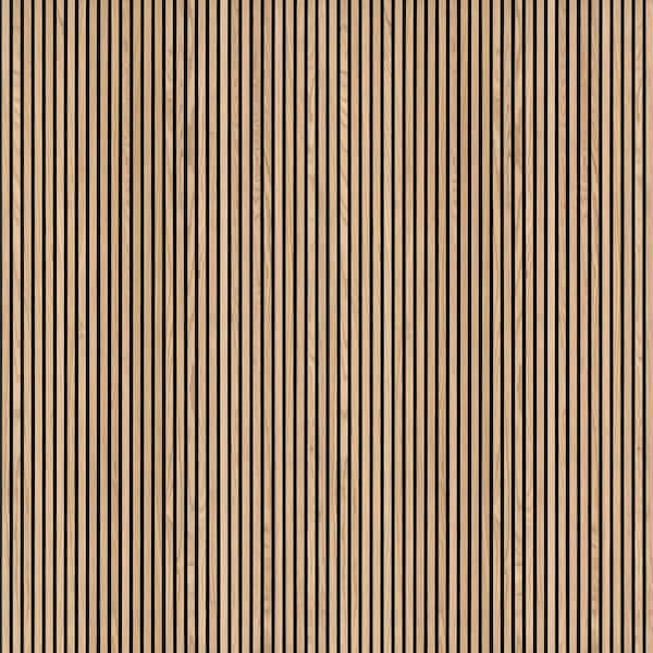 Harmony Almond Beige Wood Slat 0.83 in. T x 9.5 in. x 94.5 in. Sound Absorbing Panel 2-Pack (24.93 sq. ft. )