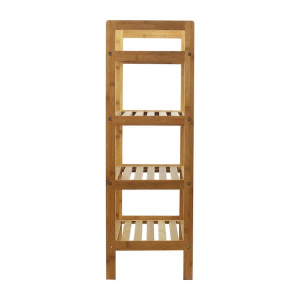 Details about   4 TIER BAMBOO SHOE FOOTWEAR RACK ORGANISER WOODEN STORAGE SHELVES STAND