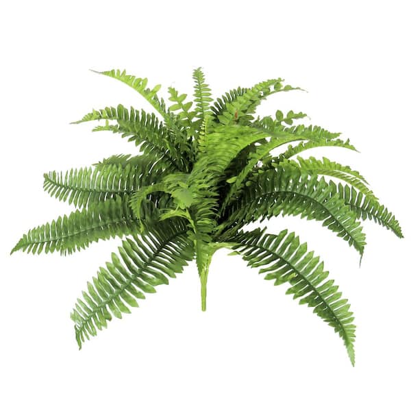20 in. Artificial Boston Fern Leaf Stem Plant Greenery Foliage Bush