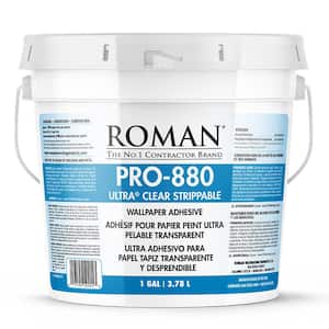 ROMAN PRO-880 1 gal. Ultra Clear Strippable Wallpaper Adhesive