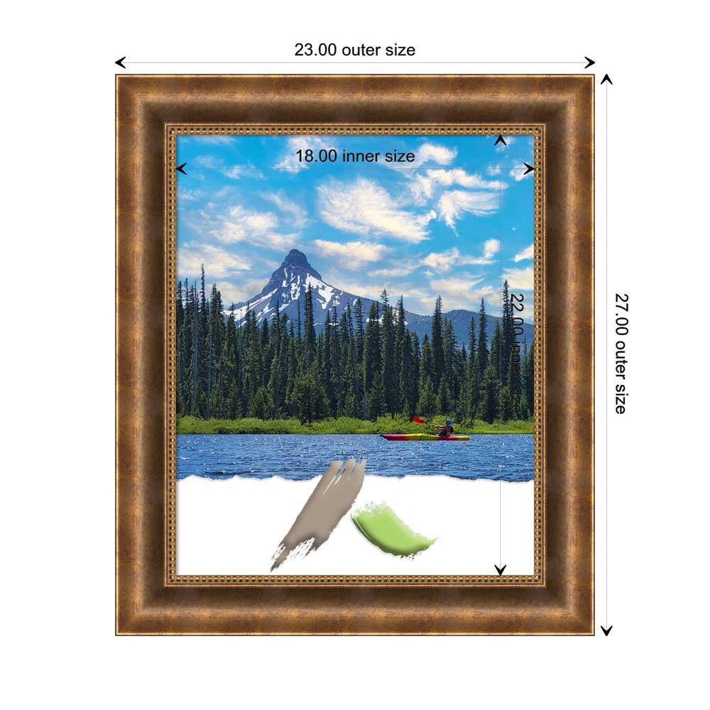 Manhattan Bronze 18x22 Pine Wood Picture Frame