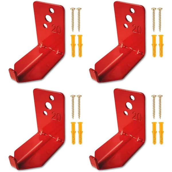 Fire Extinguisher Wall Mount Bracket 4 Pack Universal Hanger for Extinguishers up to 20 lbs Easy DIY Installation