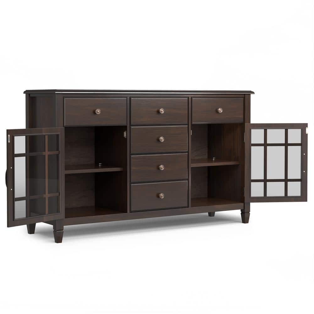 Connaught Chestnut Brown Solid Wood Sideboard Buffet