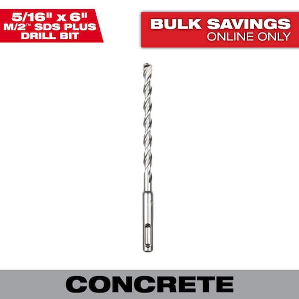 Milwaukee 5/16 in. x 6 in. 2-Cutter SDS-PLUS Carbide Drill Bit