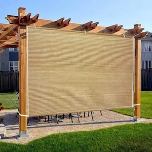 Shatex 12 ft. x 12 ft. Sun Mesh Shade Panel 90% Shade Cloth UV Sunblock ...