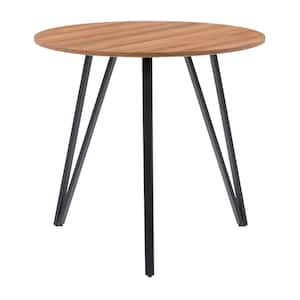 Lennox 32 in. Round Engineered Brown Wood Dining Table Seating (Capacity for 4)