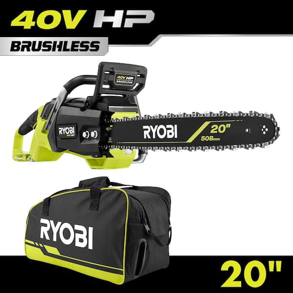 40V HP Brushless 20 in. Battery Cordless Electric Chainsaw with Universal Chainsaw Bag (Tool Only)