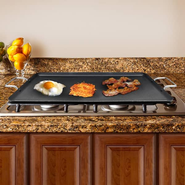 Brentwood 19 Nonstick Aluminum Double-Burner Griddle Pan