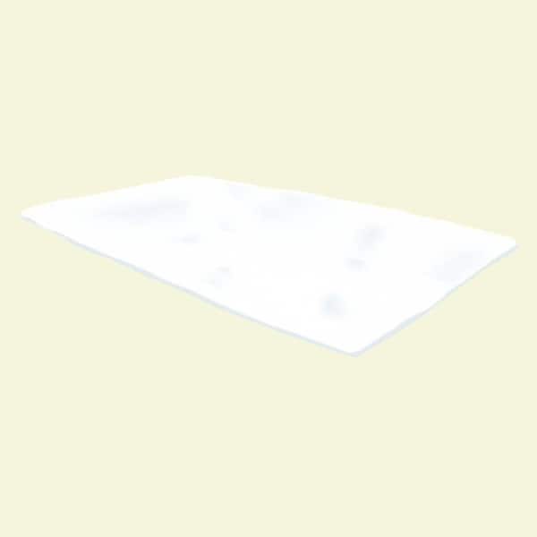 NuVue 42 in. x 25 ft. White Synthetic Fleece Winter Blanket Roll