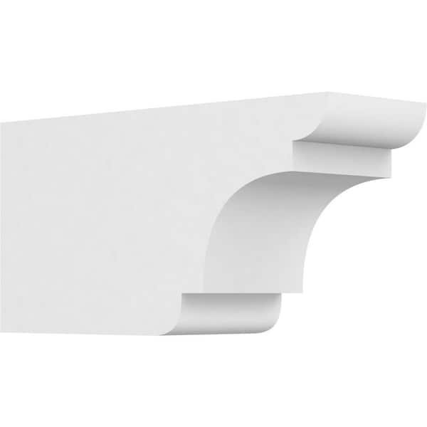 Ekena Millwork 4 in. x 6 in. x 12 in. Standard New Brighton Architectural Grade PVC Rafter Tail Brace