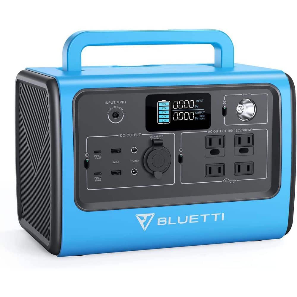 In Stock! BLUETTI EB70 700W/716Wh Portable Power Station Solar Generator  LiFePO4 Battery Backup Power Inverter for Outdoor Camp
