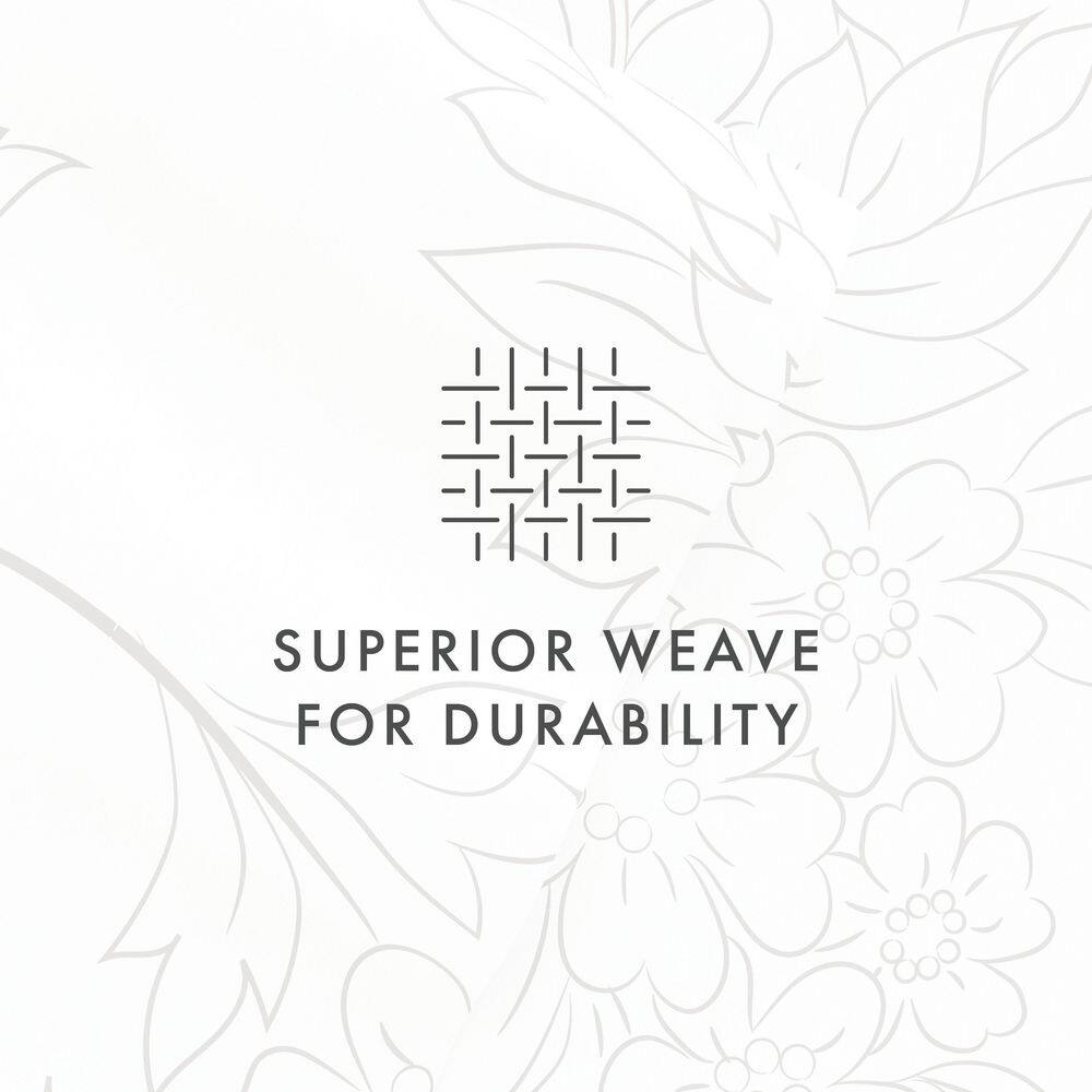 Gray and White Floral Queen Ultra Soft Microfiber Sheet Set