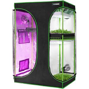 5 ft. L x 4 ft. L 2 in 1 Mylar Reflective Grow Tent for Indoor Growing System