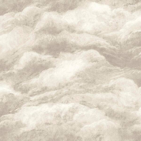 Unbranded Nimbostratus Ash Beige Cloud Wallpaper Sample