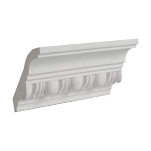 2-3/4 in. x 3-1/8 in. x 6 in. Long Egg and Dart Polyurethane Crown Moulding Sample