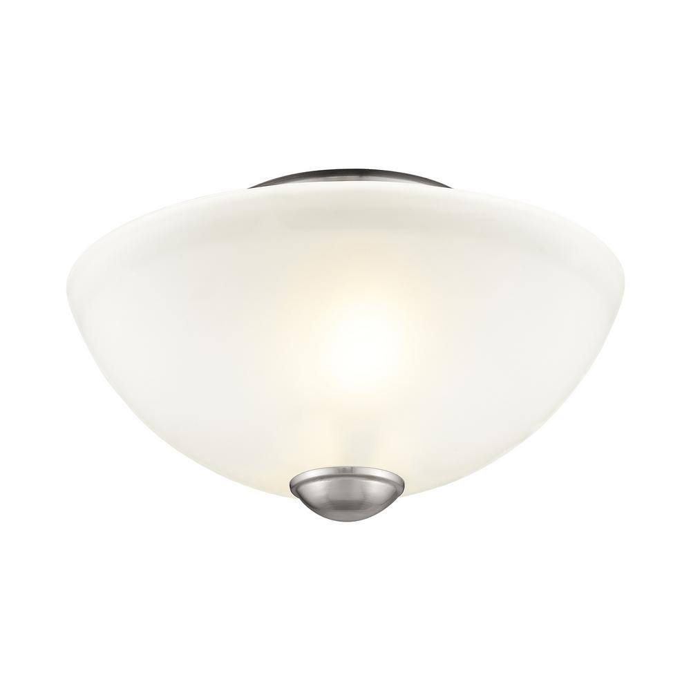Somerset Sleek Brushed Nickel LED Bowl Flush Mount Light