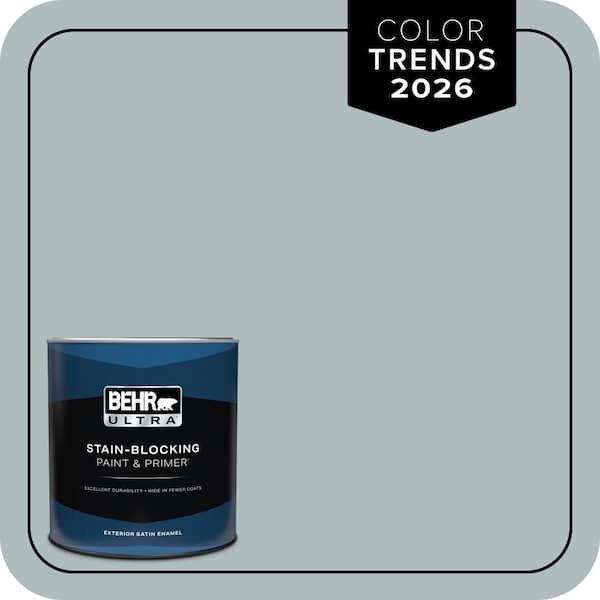 BEHR ULTRA 1 qt. Home Decorators Collection #HDC-CT-26 Watery Satin Enamel Exterior Paint & Primer