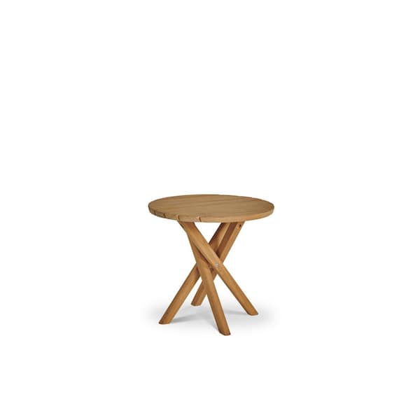 Unbranded Fleur Round Teak Outdoor Side Table