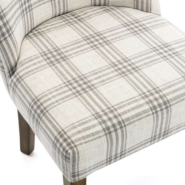 Allspice Harris Plaid Woven Plaid Chair Pads with Tiebacks (Set Of 4) -  Essentials