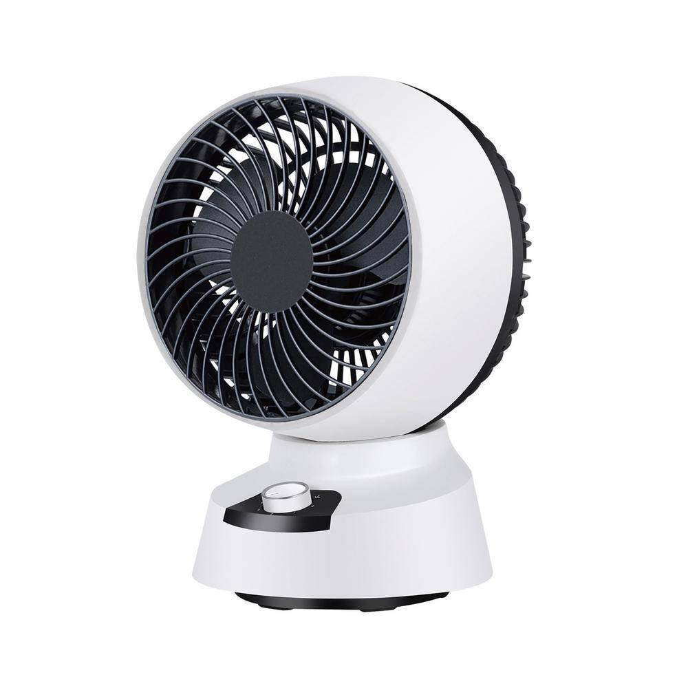 9 in. 3-Speed White Desk Fan with Automatic 60° Shaking Head and Low Voice price history on PriceWatchPro