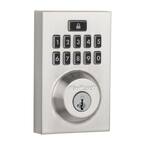 Z-Wave SmartCode 914 Contemporary Single Cylinder Satin Nickel Electronic Deadbolt Featuring SmartKey Security