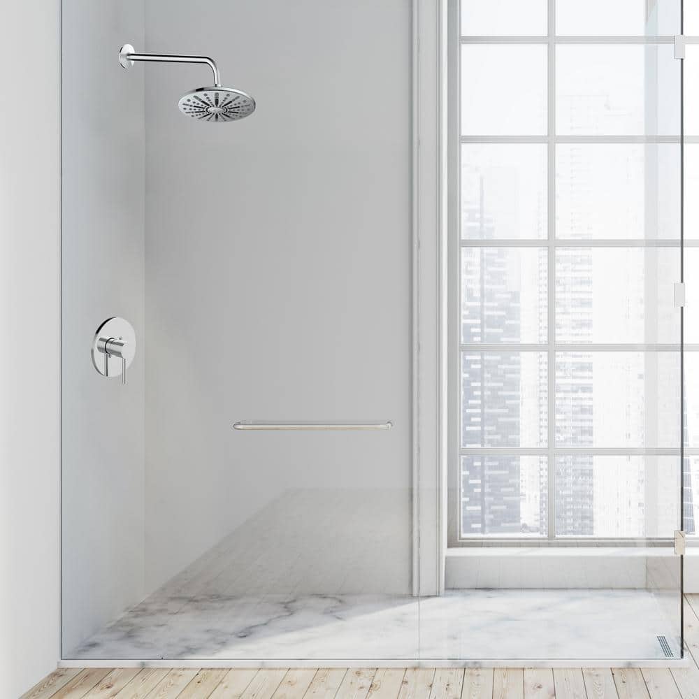 Polished Chrome 14.5-inch Steel Wall-Mounted Shower Arm