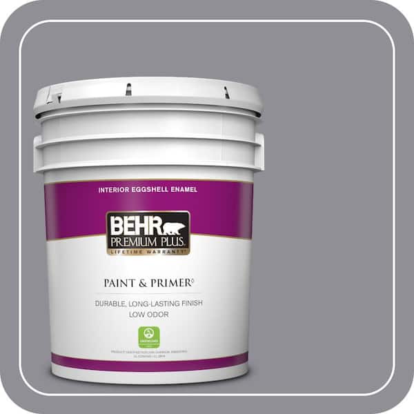 BEHR PREMIUM PLUS 5 gal. #ECC-23-2 Heather Field Eggshell Enamel Low Odor Interior Paint & Primer
