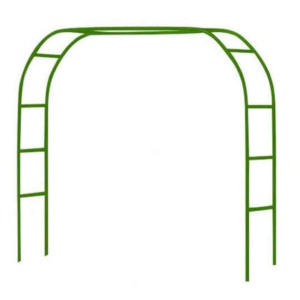 85 in. Green Metal Garden Arch, Wide Sturdy Metal Trellis